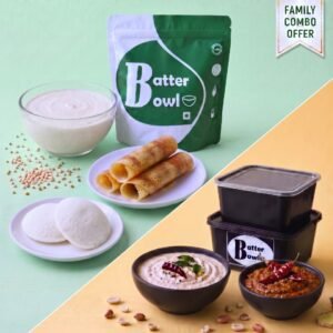 Idli Dosa Batter and Chutney Family Combo