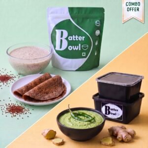Raagi Dosa Batter and Ginger Chutney Combo