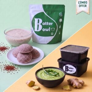 Ragi Idli Batter and Ginger Chutney Combo